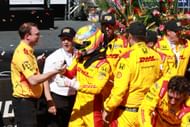 Alex Palou celebrates victory with the Chip Ganassi team - Source: Getty